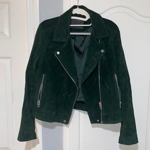 Emerald Green Suede Moro Jacket